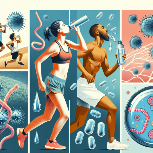 Importance of hydration with bactericidal water injections during physical activity