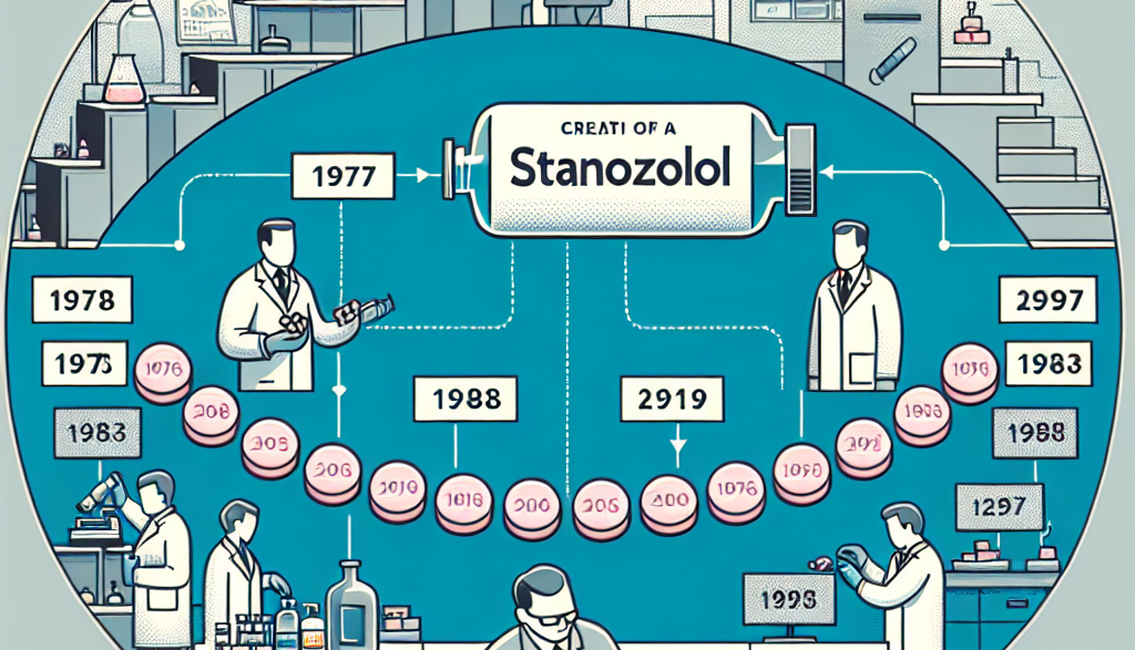 Who created stanozololo compresse and when?
